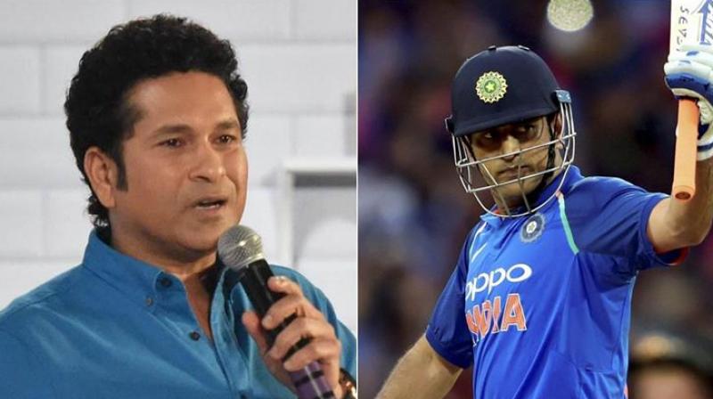 Sachin and Dhoni Sachin and Dhoni