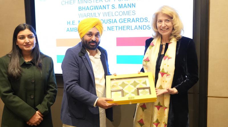 Chief Minister Bhagwant Mann met ambassadors of 8 countries