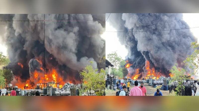 Raipur Chhattisgarh Fire News in punjabi