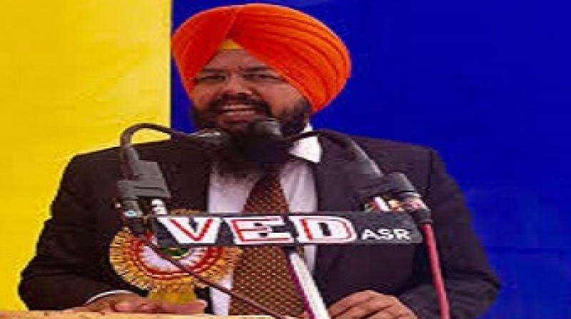 Akali leader Iqabal Singh's rally Akali leader Iqabal Singh's rally