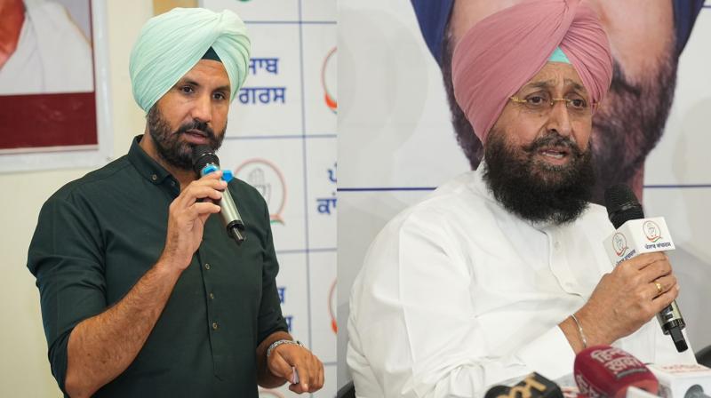 Raja Warring and Partap Singh Bajwa Raja Warring and Partap Singh Bajwa