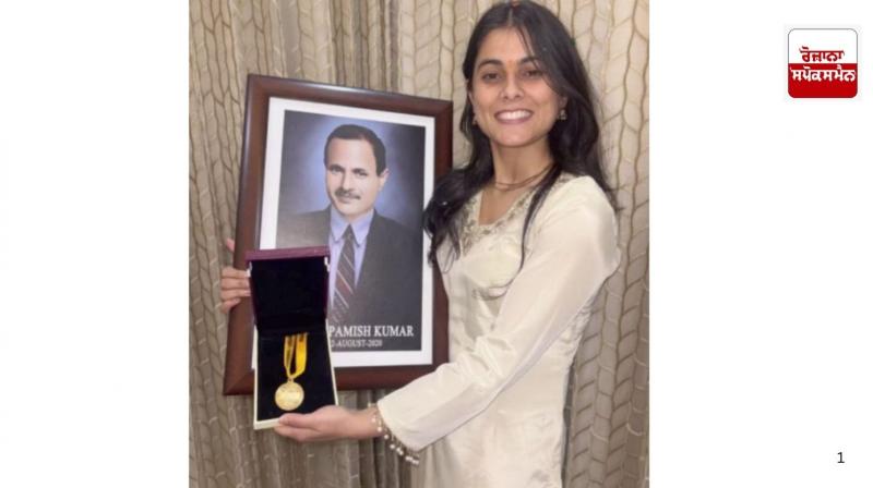 President Murmu honours Aditi of Hoshiarpur with gold medal President Murmu honours Aditi of Hoshiarpur with gold medal