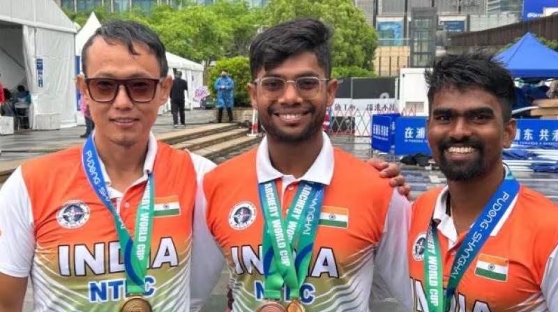 Indian recurve men's team wins Archery World Cup Indian recurve men's team wins Archery World Cup