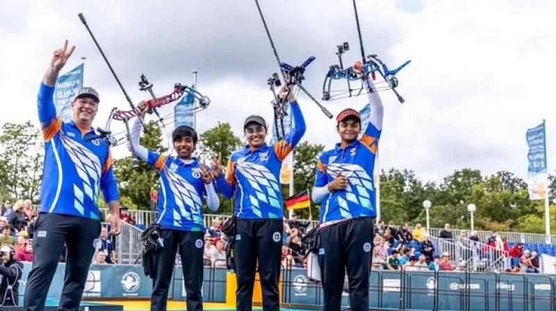 Archery World Cup: India win compound men, women team gold