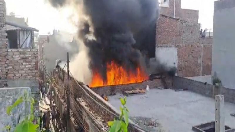 fire broke out in a yarn factory fire broke out in a yarn factory