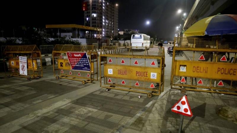 Curfew in Delhi Curfew in Delhi