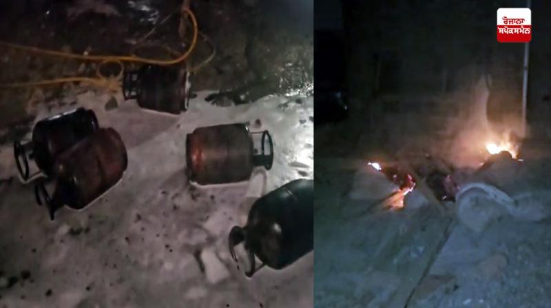 Cylinder bursts in Punjab, massive fire breaks out in shop Cylinder bursts in Punjab, massive fire breaks out in shop