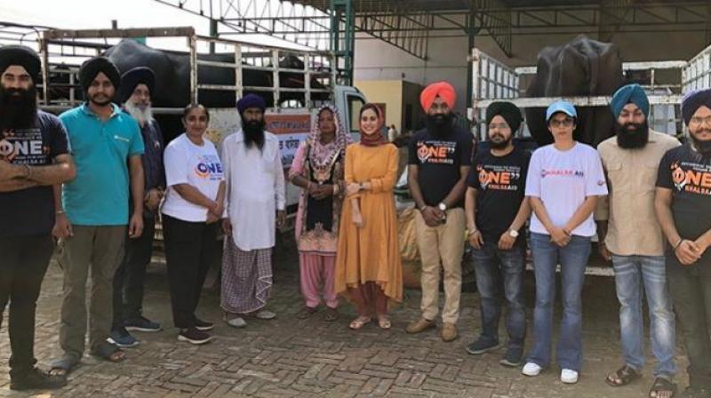 Sunanda Sharma is join Khalsa Aid