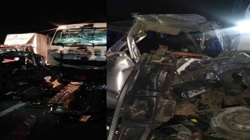 9 Killed After Speeding Truck Hits Van With Wedding Guests In Rajasthan 9 Killed After Speeding Truck Hits Van With Wedding Guests In Rajasthan