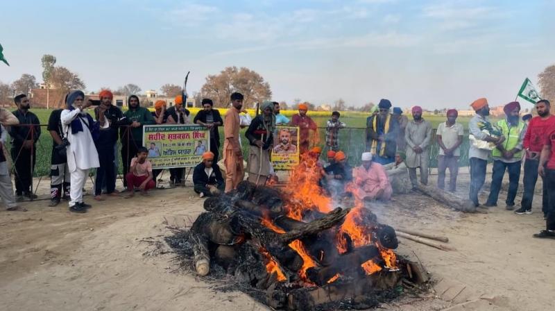 Farmer Shubhkaran Singh’s body cremated