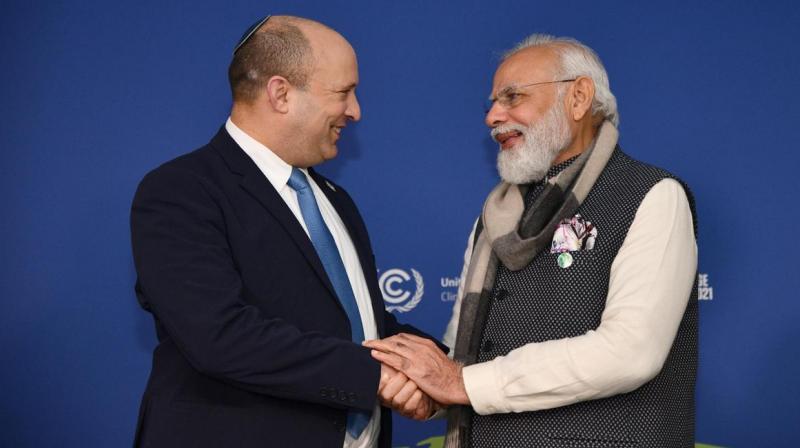 Israeli Prime Minister Naftali Bennett and PM Modi Israeli Prime Minister Naftali Bennett and PM Modi