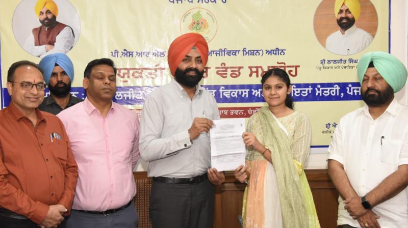 Minister Laljit Singh Bhullar hands over appointment letters to 134 employees Minister Laljit Singh Bhullar hands over appointment letters to 134 employees