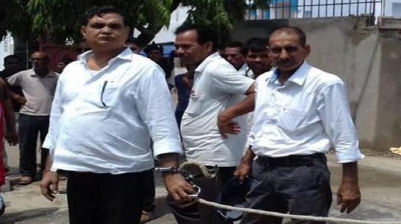 Seized rifle, pistol and shotgun of accused Brajesh Thakur Seized rifle, pistol and shotgun of accused Brajesh Thakur