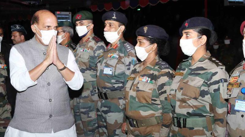 Indian army won’t let anyone take even an inch of our land: Rajnath Singh Indian army won’t let anyone take even an inch of our land: Rajnath Singh