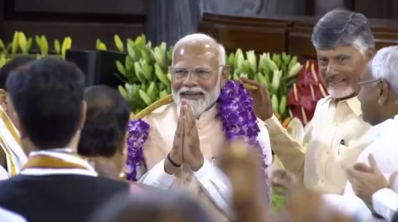 Modi Unanimously Chosen as NDA Leader for Third Term Modi Unanimously Chosen as NDA Leader for Third Term