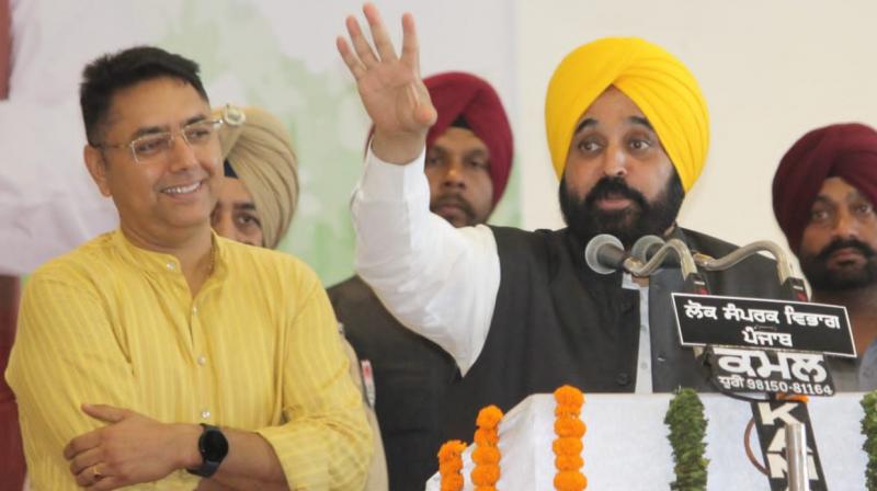 CM Bhagwant Mann and Cabinet Minister Aman Arora