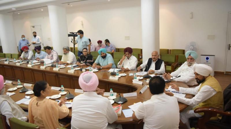 The Chief Minister called an emergency meeting on farmers' issues
