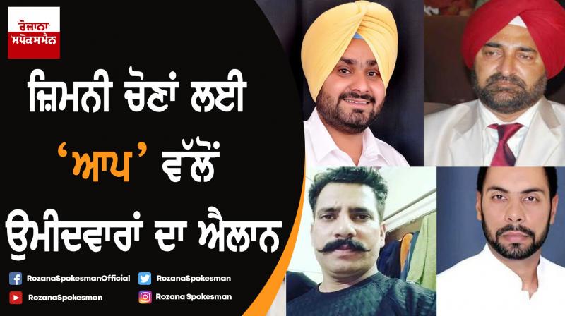 AAP announced candidates for by-elections Punjab