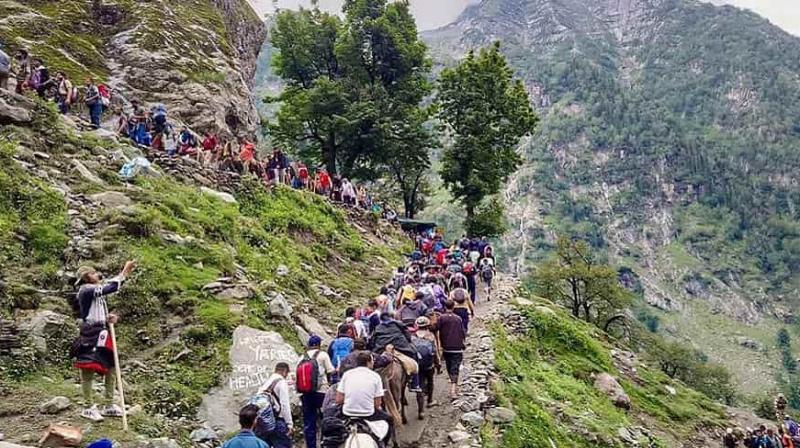 The number of pilgrims coming on Amarnath Yatra has crossed five lakh News The number of pilgrims coming on Amarnath Yatra has crossed five lakh News