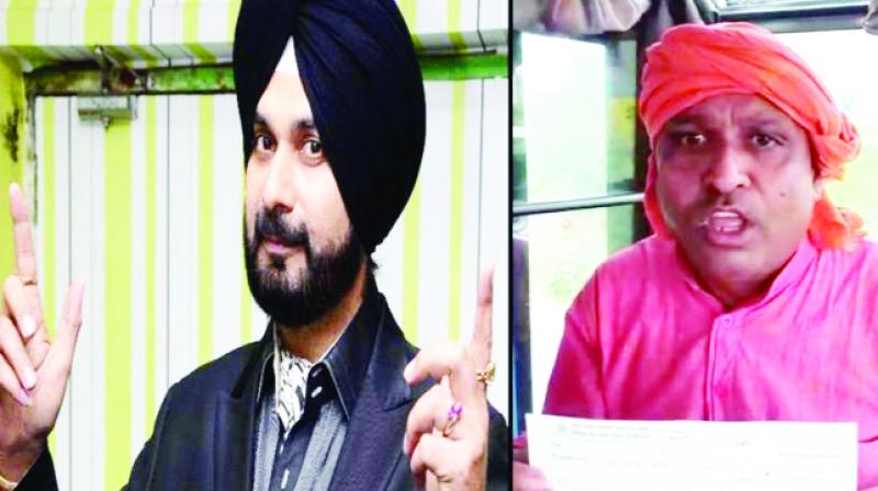 Navjot Singh Sidhu And Sanjay Jaat Navjot Singh Sidhu And Sanjay Jaat