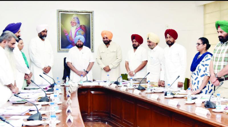 Cabinet during kept a two-minute silence