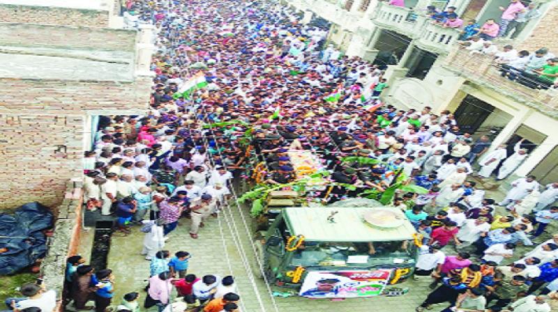 Paying tribute to Martyr Rajesh Poonia Paying tribute to Martyr Rajesh Poonia