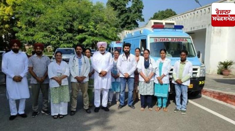 Finance Minister Harpal Singh Cheema sent three ambulances to the flood-affected areas of Dirba constituency. Finance Minister Harpal Singh Cheema sent three ambulances to the flood-affected areas of Dirba constituency.