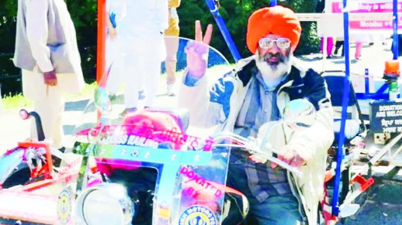Narayan went on a world tour with his motorcycle. Narayan went on a world tour with his motorcycle.