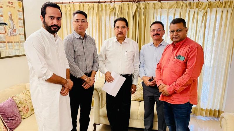 AAP MLAs with OP Soni AAP MLAs with OP Soni