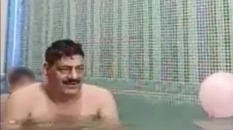 Video of RPS and female constable doing lewd acts in pool gone viral Video of RPS and female constable doing lewd acts in pool gone viral