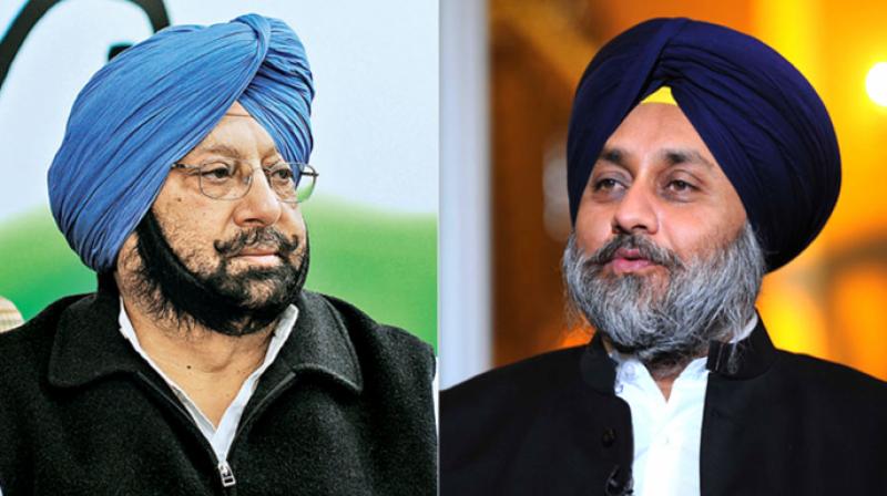 Sukhbir singh badal , Captain Amarinder Singh,