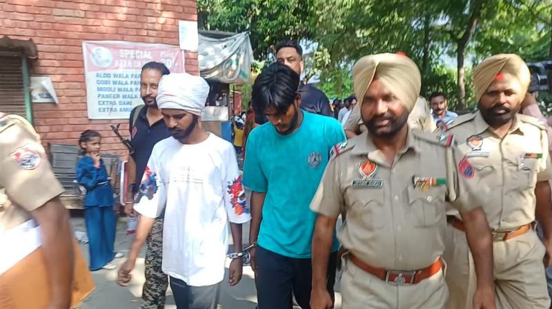Chandigarh grenade attack case: Accused Rohan Masih and Vishal produced in Amritsar court Chandigarh grenade attack case: Accused Rohan Masih and Vishal produced in Amritsar court
