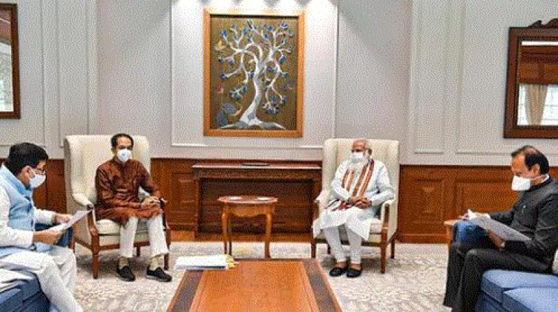 udhav thakrey meeting with pm modi in delhi udhav thakrey meeting with pm modi in delhi
