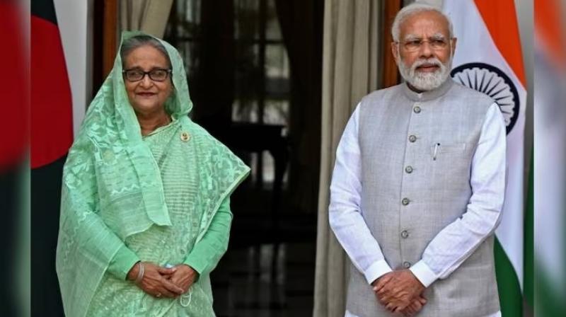 Sheikh Hasina, PM Modi 