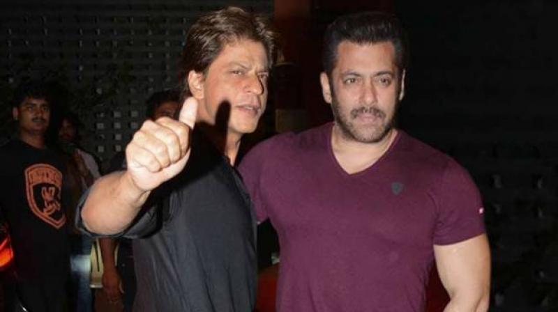 shahrukh khan with salman khan shahrukh khan with salman khan