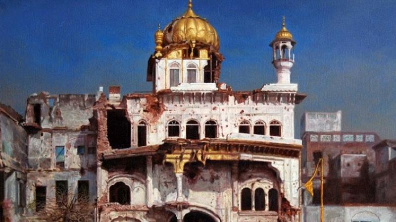 Akal Takhat Sahib 1984 Akal Takhat Sahib 1984