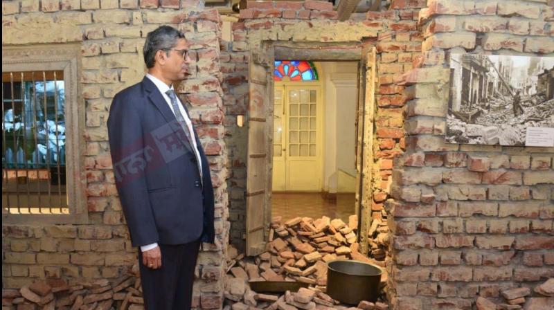 Chief Justice of India NV Ramana visits the Partition Museum at Amritsar Chief Justice of India NV Ramana visits the Partition Museum at Amritsar