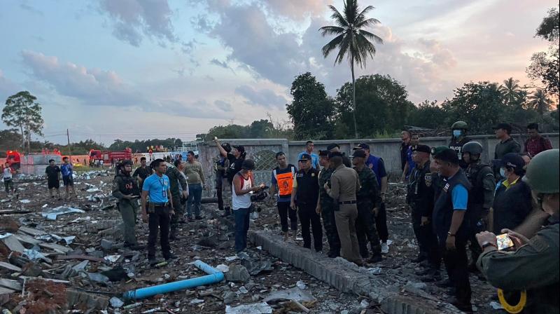 Thailand fireworks warehouse explosion kills at least 10 people and injures more than 100 Thailand fireworks warehouse explosion kills at least 10 people and injures more than 100