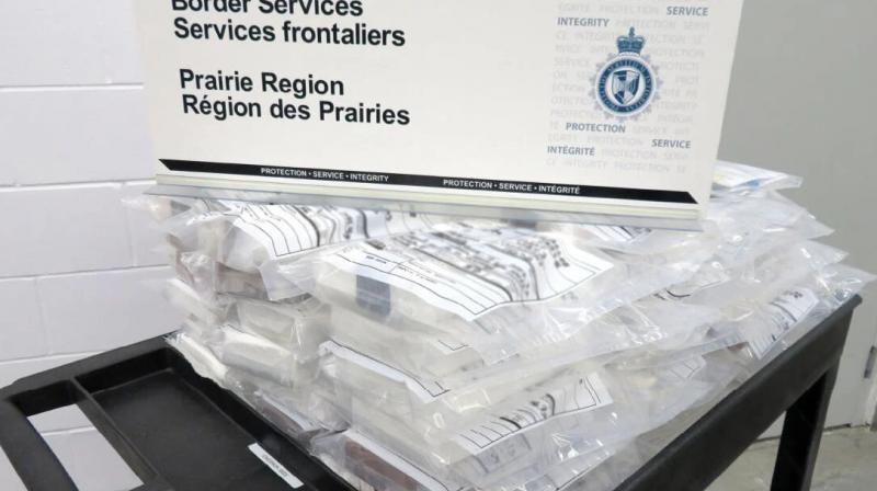 Commercial truck full of corn and over 60 kg of cocaine nabbed at Manitoba border Commercial truck full of corn and over 60 kg of cocaine nabbed at Manitoba border