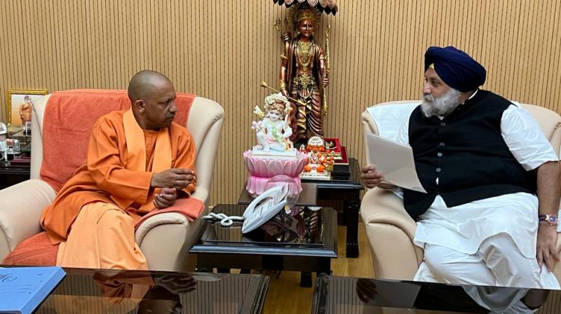 Sukhbir Badal, Yogi Adityanath Sukhbir Badal, Yogi Adityanath