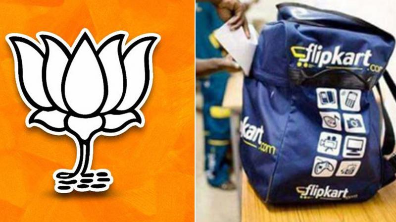 Number dialed to Flip-kart, connected to BJP Number dialed to Flip-kart, connected to BJP