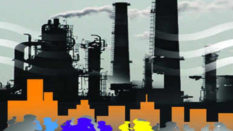 Factories running in residential areas 