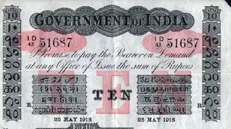Rare Indian currency notes recovered from shipwreck in 1918 to be auctioned in London Rare Indian currency notes recovered from shipwreck in 1918 to be auctioned in London