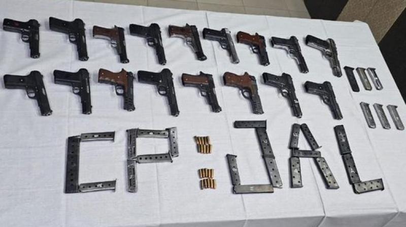 Jalandhar police arrested 17 accused with weapons Jalandhar police arrested 17 accused with weapons