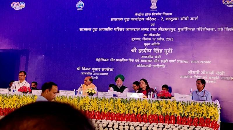 Union minister Hardeep Puri inaugurates office complex at Kasturba Gandhi Marg Union minister Hardeep Puri inaugurates office complex at Kasturba Gandhi Marg