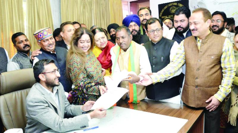 Chandigarh Mayor Nomination Papers Filled BJP Chandigarh Mayor Nomination Papers Filled BJP