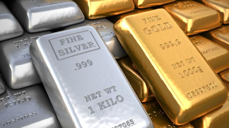 Both gold and silver fall