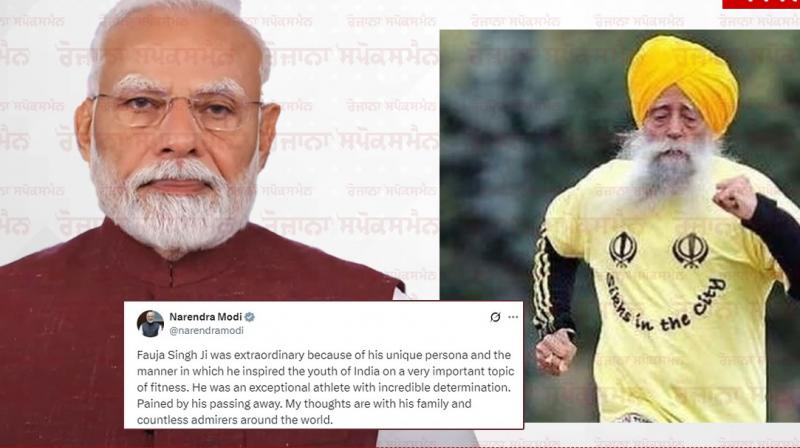 PM Narendra Modi Tribute to Fauja Singh PM Narendra Modi Tribute to Fauja Singh