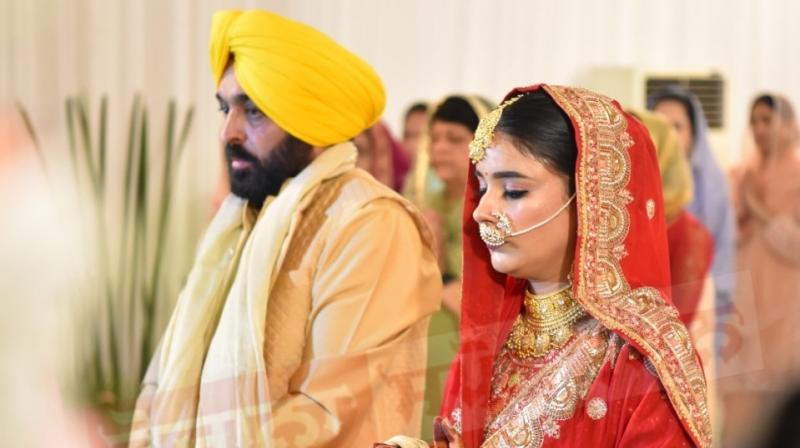 Cm Bhagwant Mann, Gurpreet Kaur Cm Bhagwant Mann, Gurpreet Kaur