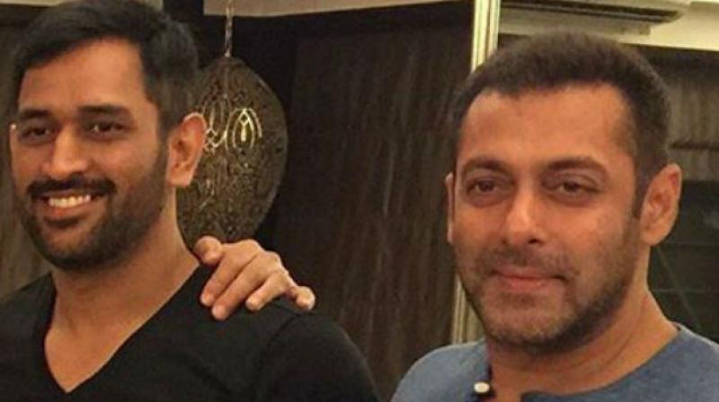 dhoni and salman dhoni and salman